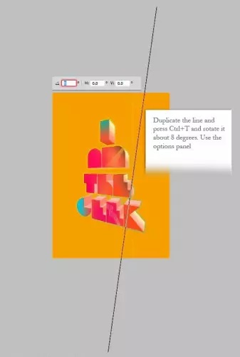 آموزش پوستر تایپوگرافی سه بعدی